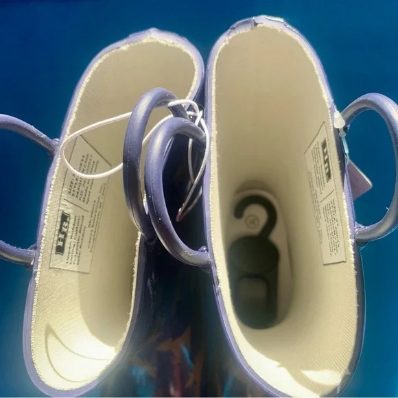 NWT Hudson Baby Moose print rain boots size 3Y - Picture 8 of 11